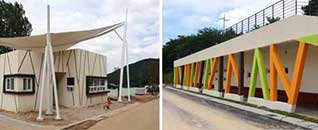 등억알프스야영장 전경