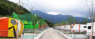 등억알프스야영장 전경