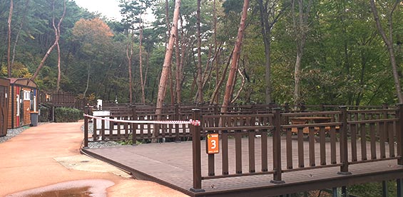 작천정달빛야영장 전경