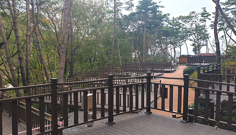 작천정달빛야영장 전경