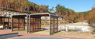 작천정달빛야영장 전경